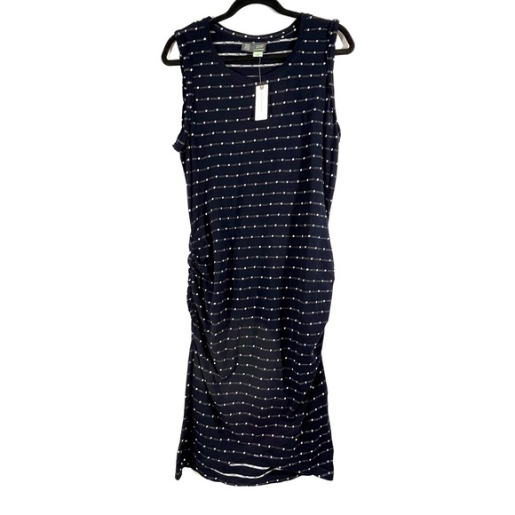 Anthropologie Caryn Black & White Polka Dot Mini Dress - Picture 6 of 12